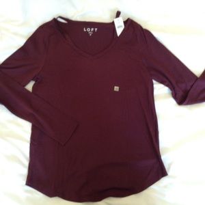 Cut out long sleeve shirt